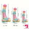 9.65in 11.02in 12.6in Rainbow Luminous Large Horse Silicone Real Dildo