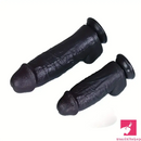 8.26in Realistic Silicone Ebony Big Dildo For Anus Clit Hand-Free Sex