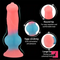 7.08in 7.48in 9.44in 10.23in 13in Silicone Soft Big Glowing Dog Penis Dildo