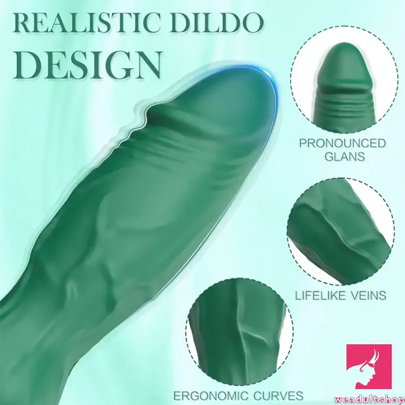 3.74in Small Electric Vibrating Dildo With Veins Intensity Levels