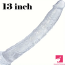 13.4in Lifelike Large Long Jelly Real Dildo With Balls-Free Small Glans