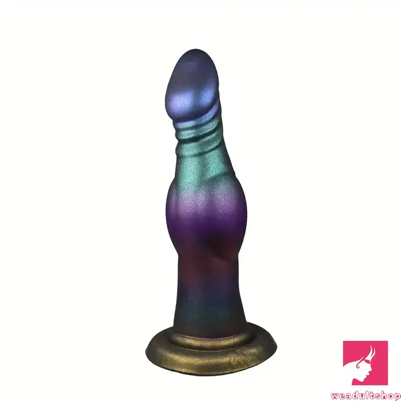 7.28in Fantasy Monster Dog Knot Silicone Soft Cock Dildo For Prostate Sex