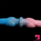 12.2in Silicone Double Ended Knot Dog Big Soft Dildo For Lesbian Gay