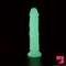 6.3in 7.09in 7.48in 8.27in 8.86in Luminous Real Dildo For Anus Clit