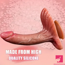 8.26in Soft Real Big Looking Silicone Women Dildo For Hand-Free Anal Play