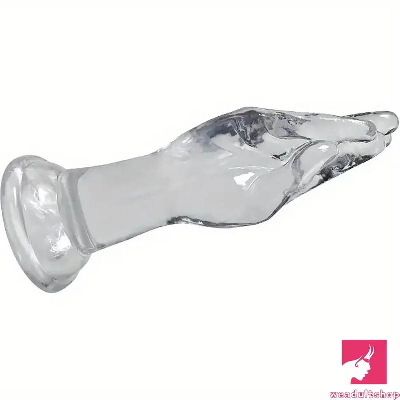 9.6in Big Clear Fist Hand Dildo Adult Sex Toy For Anal Fisting Love