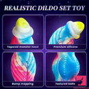 10.2in Odd Big Soft Silicone Monster Thrusting Vibrating Real Dildo