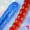 17.72in Real Double-headed Long Dildo Female Masturbator With Beads