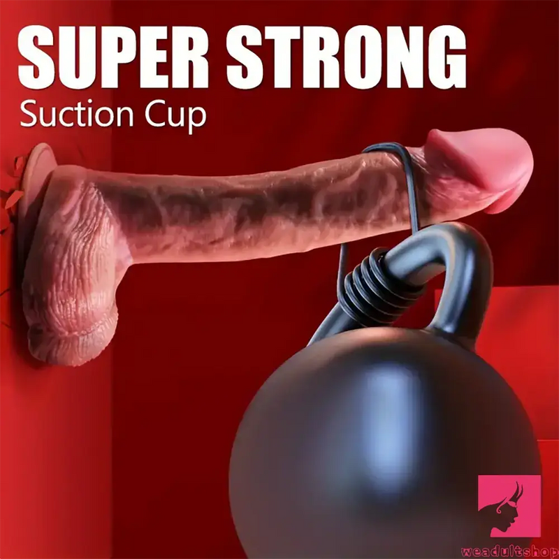 9.05in Realistic Silicone Soft Unisex Big Dildo For Anal Clit Sex Toy