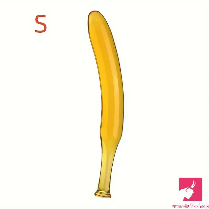 7.09in 7.48in 9.65in Glass Banana Dildo For For Men Women Love