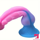 9.44in Colorful Silicone Flexible Fantasy Dog Dildo For BDSM Anal Sex