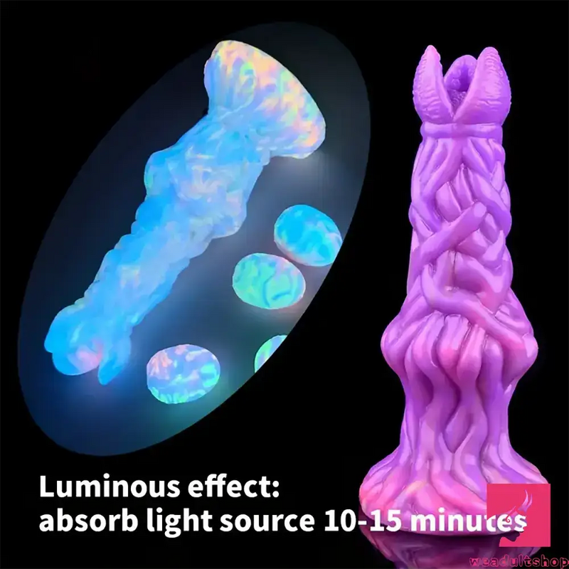 7.99in Luminous Ovipositor Silicone Dildo For Anal Vaginal Orgasm