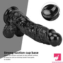 12.2in Super Big Thick Realistic Black Dildo BDSM Sex Toy For Anal Toy