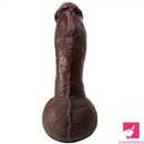 8.07in 8.66in 9.44in Ebony Silicone Soft Real Big Dildo For Pleasure