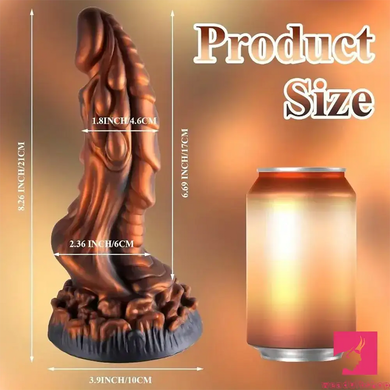 8.26in Premium Dragon Big Silicone Soft Dildo For Women Men Couples