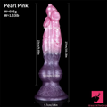 10.63in Fantasy Big Dog Penis Animal 3in1 Head Silicone Flexible Dildo