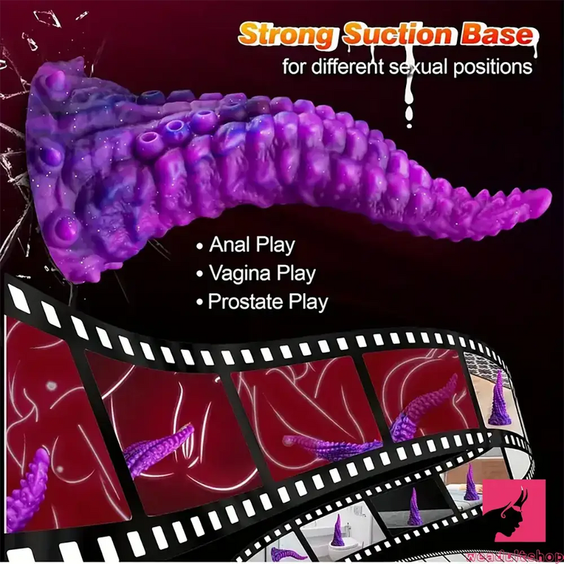 10in Big Octopus Tentacle Silicone Soft Dildo For Anus Vagina