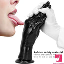 6.3in 8.66in 11.02in Women Using Large Black Thick Hands Fist Dildo