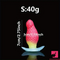 2.75in 3.54in 4.33in Strawberry Small Unisex Silicone Soft Dildo For Anus