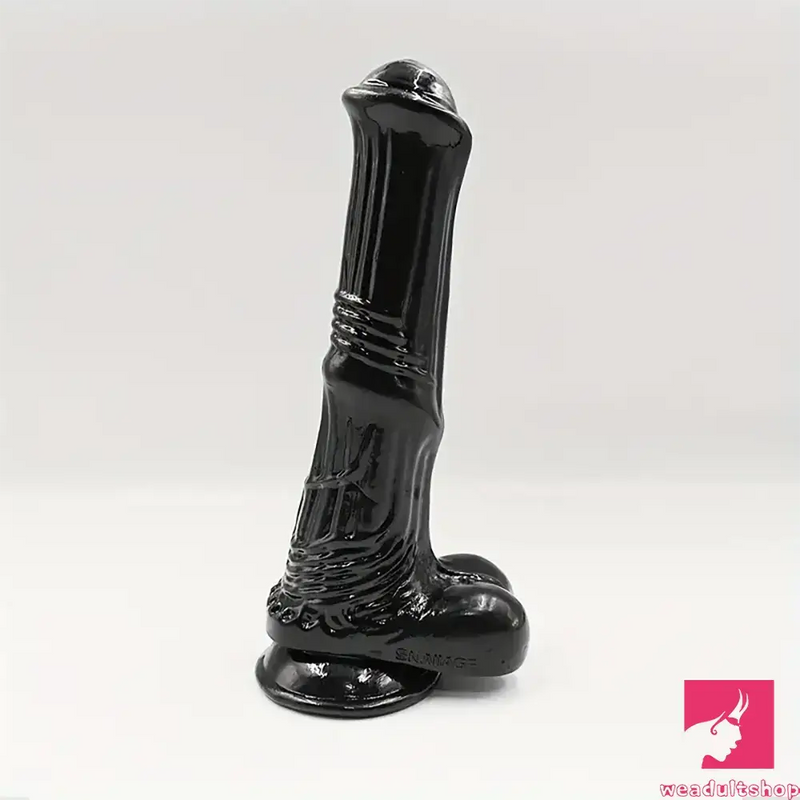 6.6in 7.8in 8.6in 9.8in Clear Black Horse Cock Dildo For Anus Vagina