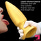 8.85in Premium Gold Soft Liquid Silicone Big Butt Plug Dildo Adult Toy