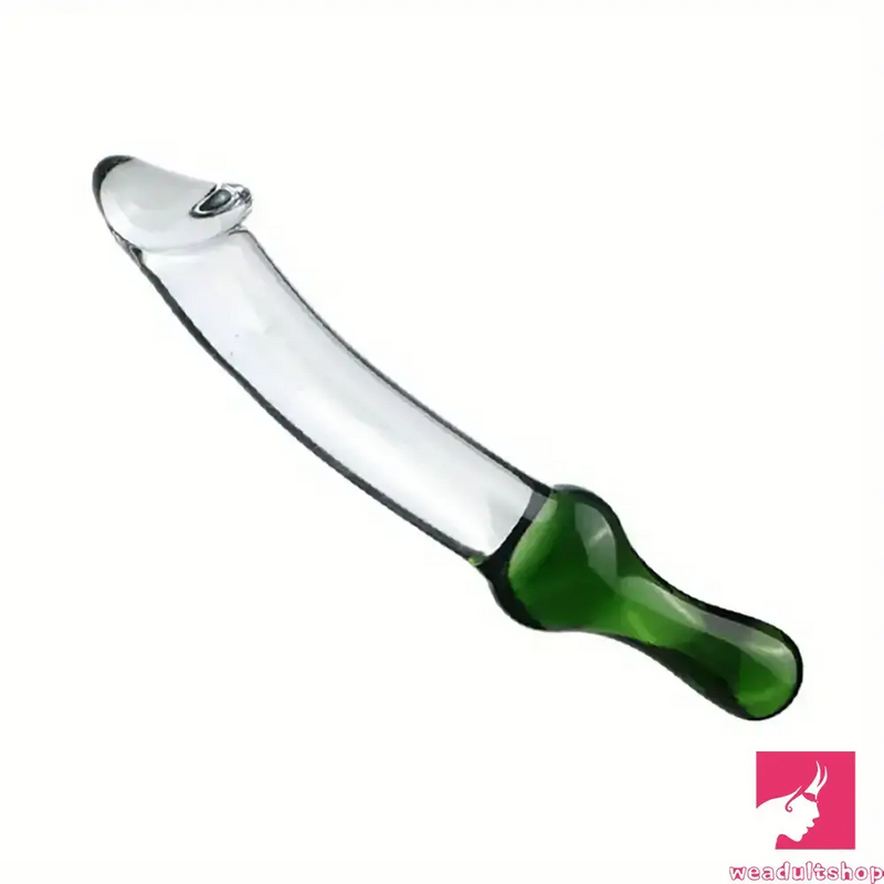 6.49in 8.26in Glass Dual Heads Dildo For Anal Vaginal Orgasm