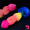 8.07in Silicone Fantasy Monster Big Soft Dildo For G-Spot Anal Orgasm