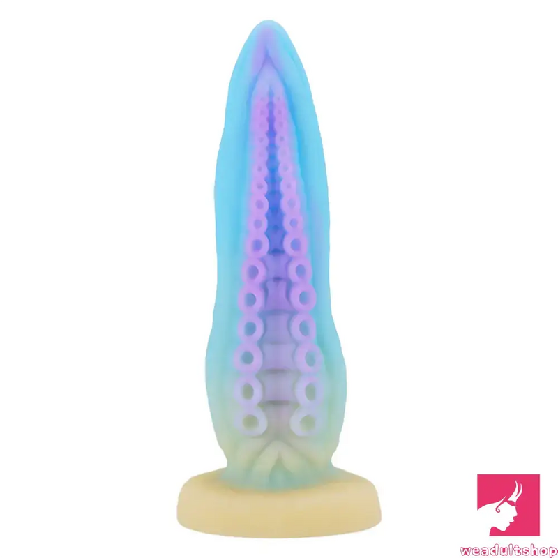 6.69in 7.87in 9.05in Fantasy Octopus Tentacle Silicone Flexible Dildo