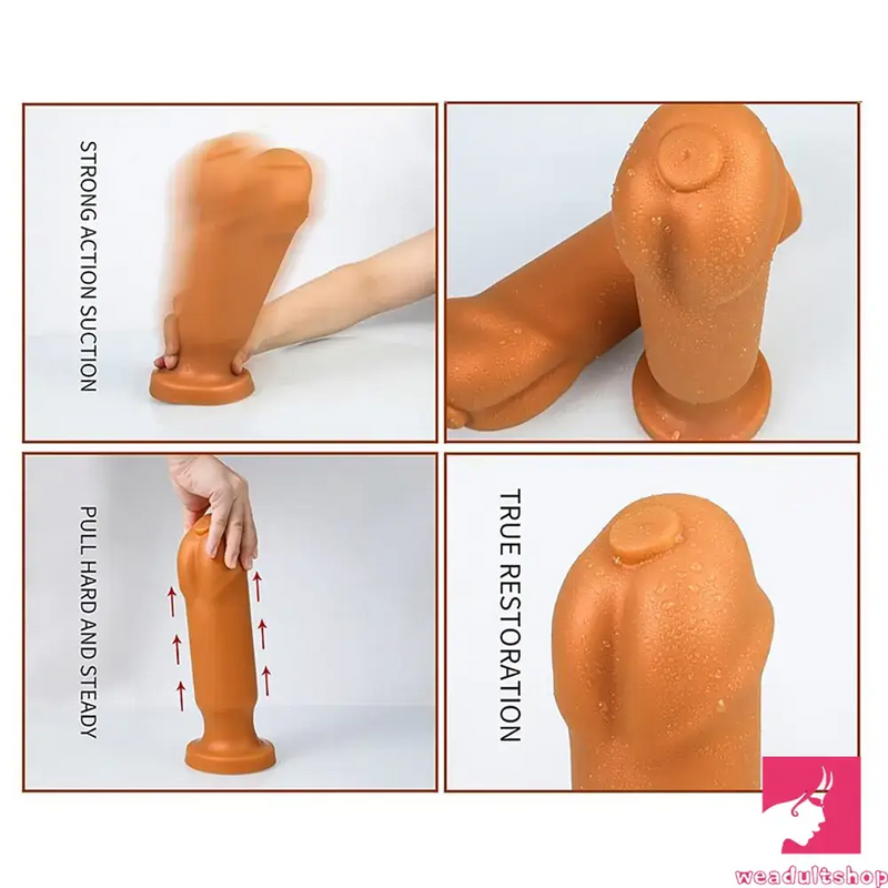 5.12in 6.29in 7.87in 9.06in Silicone Soft Odd Suction Cup Dildo