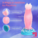 7.59in Real Silicone Soft Luminous Monster Dildo For Anal Expansion