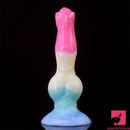 8.03in Fantasy Big Dog Knot Silicone Soft Dildo For G-Spot Orgasm