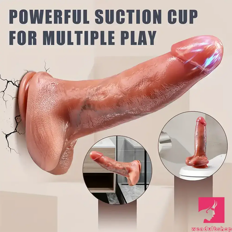 9.4in Silicone Thrusting Vibrating Rotating Heating Remote Auto Dildo