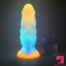 9.06in Fantasy Luminous Silicone Soft Big Dildo For Male Sex Toy