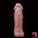 8.46in Realistic Large Silicone Soft Dildo Sleeve With Pearl Love Toy