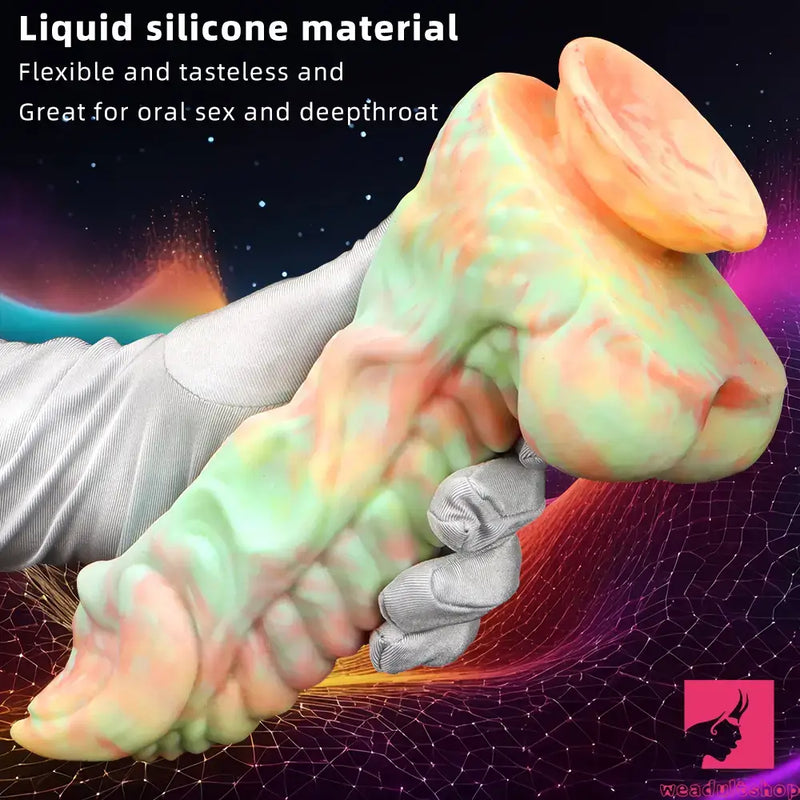 9.44in Fantasy Big Silicone Soft Mixed Color Dildo For Sex Love Toy