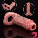 5in Realistic Silicone Soft Dildo Sleeve For Penis Enlargement Love Toy