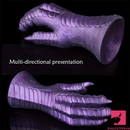 8.66in Fantasy Monster Hands Silicone Soft Dildo For Women G Spot