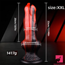 7.24in 7.51in 9.84in 10.62in 12.99in Animal Dog Cock Silicone Flexible Dildo