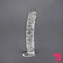 6.5in Clear Unisex Glass Crystal Dildo For Female Male Lesbian Orgasm