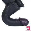 8.26in 9.45in 11.02in Big Ebony Realistic Silicone Soft Dildo Love Toy