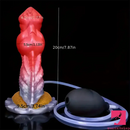 7.87in Real Silicone Soft Monster Squirting Dildo For Anal Expansion