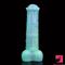 7.78in Liquid Silicone Fantasy Horse Glowing Luminous Real Dildo