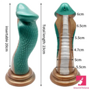 9.06in Silicone Soft Big Fantasy Snake Curved Dildo For Sex Toy