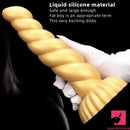 5.51in 7.87in 10.23in Gold Silicone Soft Fantasy Dildo For Anal Sex