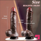 8.5in Unique Soft Silicone Lifelike Skin-Touching Dildo With Sucker