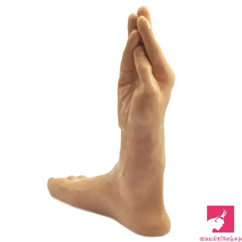 10.4in Fantasy Big Black Hand Fist Feet Dildo For Anal Expansion Love