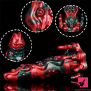 8.46in Red Devils Fantasy Big Monster Silicone Soft Dildo Adult Toy