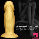 13.38in Super Long Big Silicone Soft Gold Dildo For Women Men