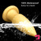 8.85in Premium Gold Soft Liquid Silicone Big Butt Plug Dildo Adult Toy