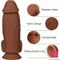 8in Premium Realistic Large PVC Dildo For Couples Solo Sex Love